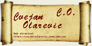 Cvejan Olarević vizit kartica